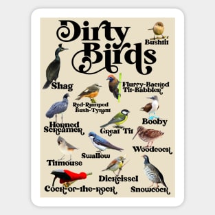 Dirty Birds & Foul Language Sticker